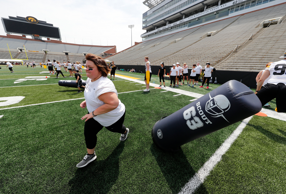 The 2018 Iowa Ladies Football Academy Saturday, June 9, 2018 at Kinnick Stadium. (Brian Ray/hawkeyesports.com)