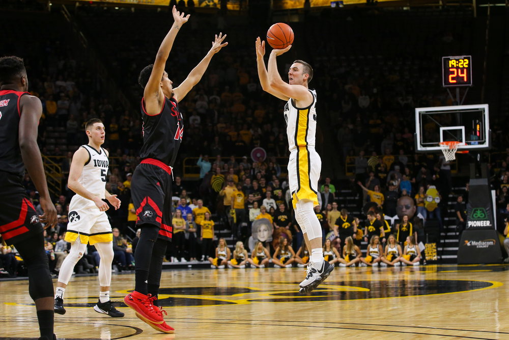 Iowa Hawkeyes guard Connor McCaffery (30) during Iowa men’s basketball vs SIUE on Friday, November 8, 2019 at Carver-Hawkeye Arena. (Lily Smith/hawkeyesports.com)