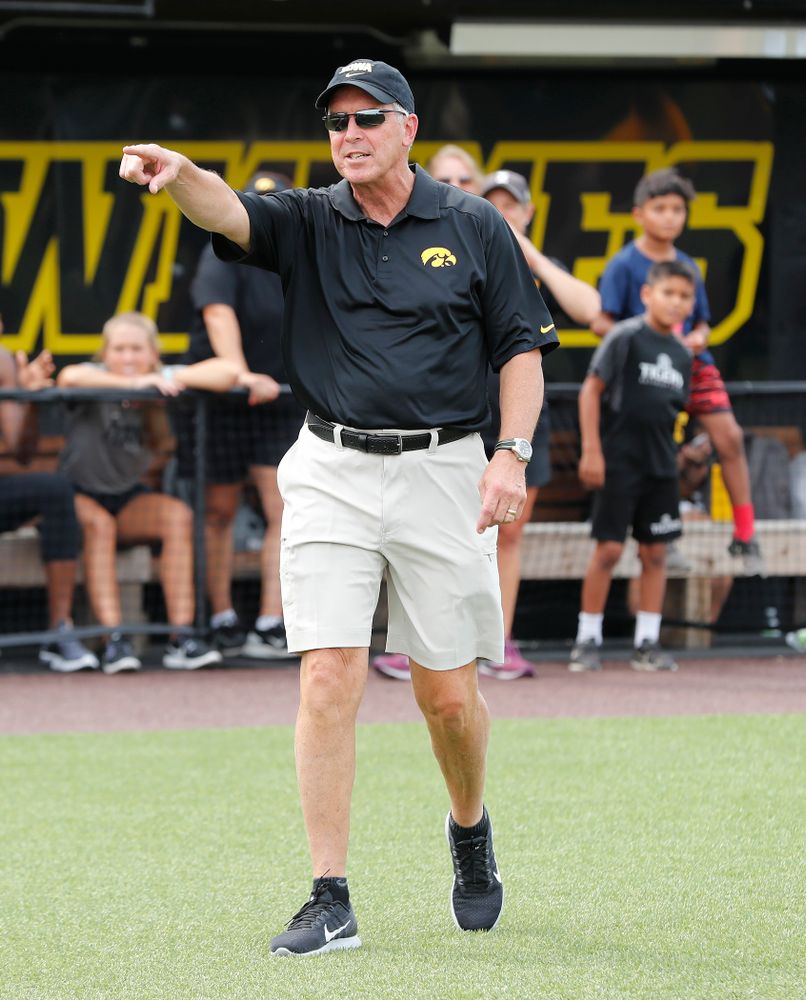Director of Athletics Gary Barta during the Iowa Student Athlete Kickoff Kickball game Sunday, August 19, 2018 at Duane Banks Field. (Brian Ray/hawkeyesports.com)