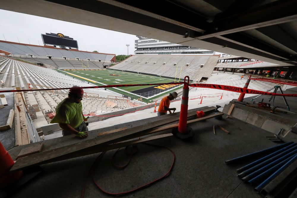 The view from one of the ÔIronmanÕ loge boxs Wednesday, June 6, 2018 at Kinnick Stadium. (Brian Ray/hawkeyesports.com) Wednesday, June 6, 2018 at Kinnick Stadium. (Brian Ray/hawkeyesports.com)