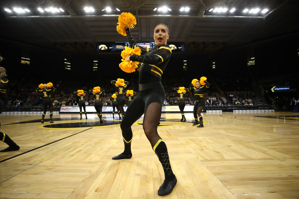 The Iowa Dance Team Performs at Halftime University of Iowa Athletics