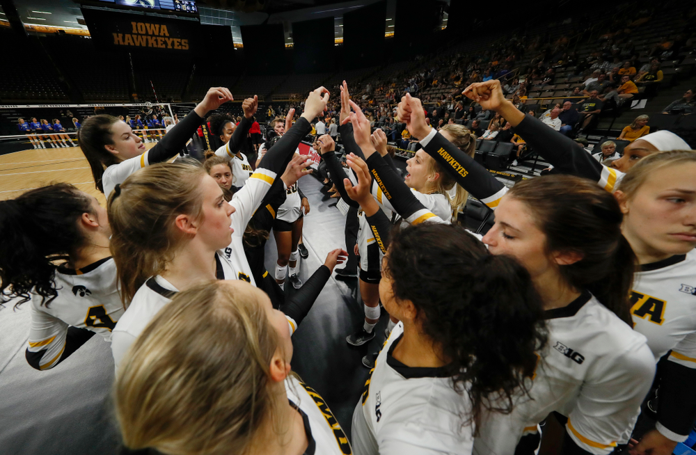 The Iowa Hawkeyes against Eastern Illinois Sunday, September 9, 2018 at Carver-Hawkeye Arena. (Brian Ray/hawkeyesports.com)