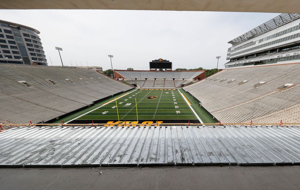 The ADA seating area of the club level of the north end zone Wednesday, June 6, 2018 at Kinnick Stadium. (Brian Ray/hawkeyesports.com)