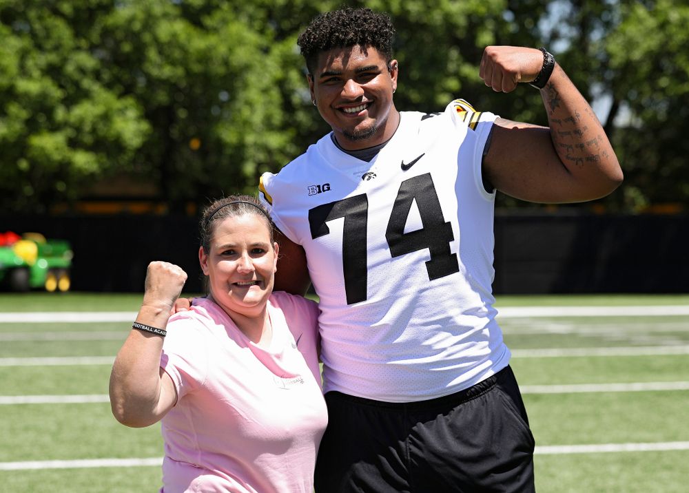 The Ladies Football Academy at the Hansen Football Performance Center in Iowa City on Saturday, Jun 8, 2019. (Stephen Mally/hawkeyesports.com)