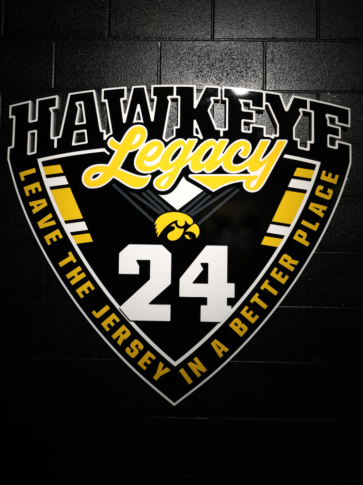 The Hawkeye Football Team sees the updates to their entrance tunnel at Kinnick Stadium for the first time Thursday, August 22, 2019 in Iowa City. (Brian Ray/hawkeyesports.com)