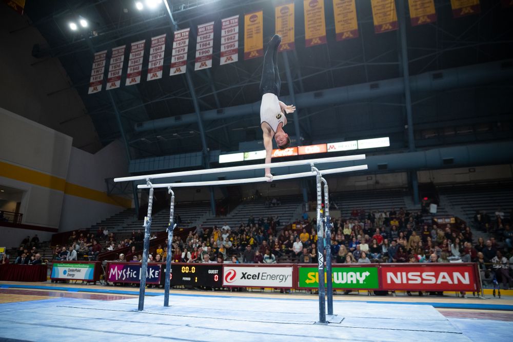 The Iowa Hawekeys against Minnesota and Penn State at the Maturi Pavilion Saturday, March 23, 2019 in Minneapolis, Minn. (C. Morgan Engel/Freelance)