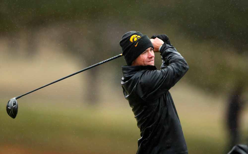 Iowa's Alex Moorman during day two of the 2018 Hawkeye Invitational Friday, April 13, 2018 at Finkbine Golf Course. (Brian Ray/hawkeyesports.com)