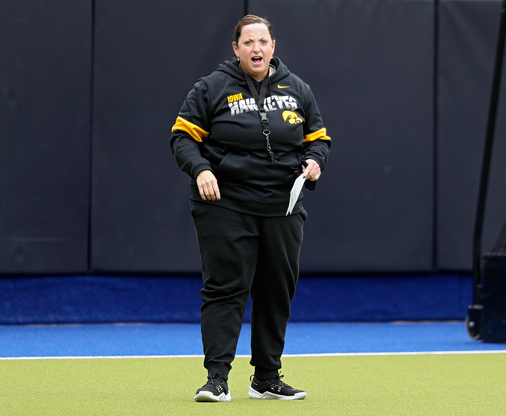 Iowa head coach Lisa Cellucci during their practice at Karen Shelton Stadium in Chapel Hill, N.C. on Thursday, Nov 14, 2019. (Stephen Mally/hawkeyesports.com)
