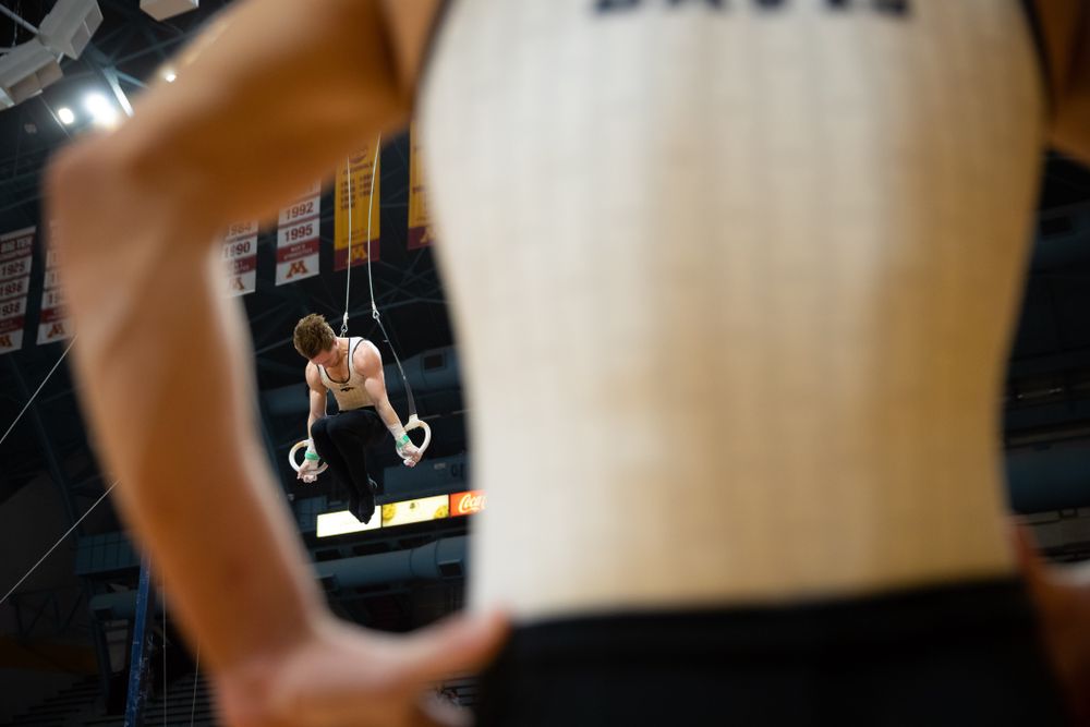 The Iowa Hawekeys against Minnesota and Penn State at the Maturi Pavilion Saturday, March 23, 2019 in Minneapolis, Minn. (C. Morgan Engel/Freelance)