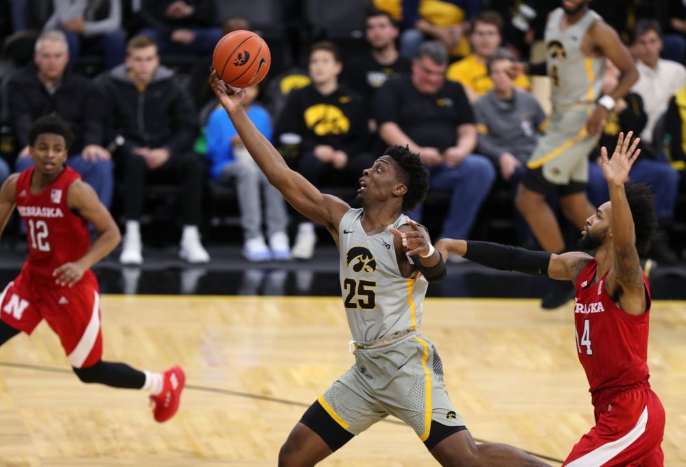 Iowa Hawkeyes forward Tyler Cook (25) against the Nebraska Cornhuskers Sunday, January 6, 2019 at Carver-Hawkeye Arena. (Brian Ray/hawkeyesports.com)