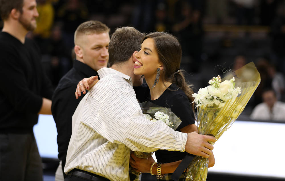 Senior manager Elise Owens against the Indiana Hoosiers Friday, February 15, 2019 at Carver-Hawkeye Arena. (Brian Ray/hawkeyesports.com)