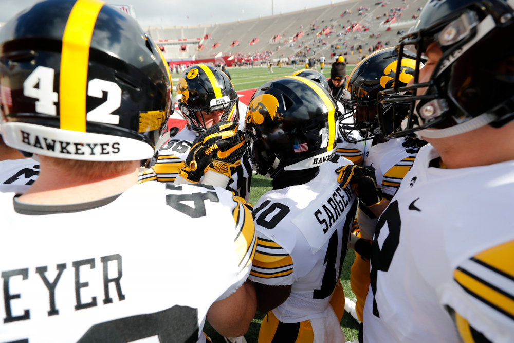 Iowa Hawkeyes fullback Brady Ross against the Indiana Hoosiers Saturday, October 13, 2018 at Memorial Stadium, in Bloomington, Ind. (Brian Ray/hawkeyesports.com)