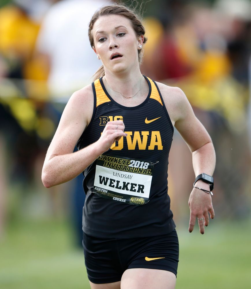 Lindsay Welker during the Hawkeye Invitational Friday, August 31, 2018 at the Ashton Cross Country Course. (Brian Ray/hawkeyesports.com)