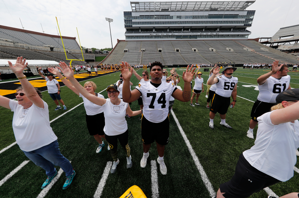 The 2018 Iowa Ladies Football Academy Saturday, June 9, 2018 at Kinnick Stadium. (Brian Ray/hawkeyesports.com)