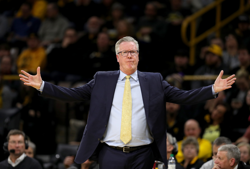 Iowa Hawkeyes head coach Fran McCaffery against the Minnesota Golden Gophers Monday, December 9, 2019 at Carver-Hawkeye Arena. (Brian Ray/hawkeyesports.com)