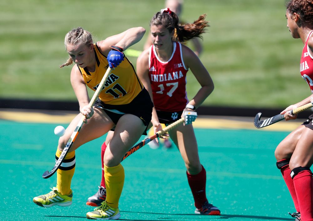 Iowa Hawkeyes Katie Birch (11) against Indiana Sunday, September 16, 2018 at Grant Field. (Brian Ray/hawkeyesports.com)
