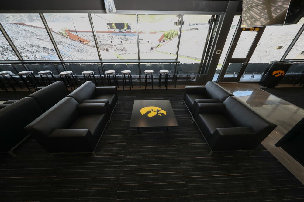 The Ted Pacha Family Club in the new north end zone of Kinnick Stadium Friday, August 9, 2019. (Brian Ray/hawkeyesports.com)