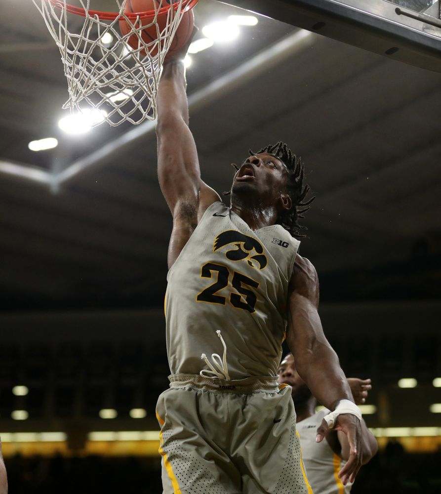 Iowa Hawkeyes forward Tyler Cook (25) against the Iowa State Cyclones in the Iowa Corn Cy-Hawk Series Thursday, December 6, 2018 at Carver-Hawkeye Arena. (Brian Ray/hawkeyesports.com)