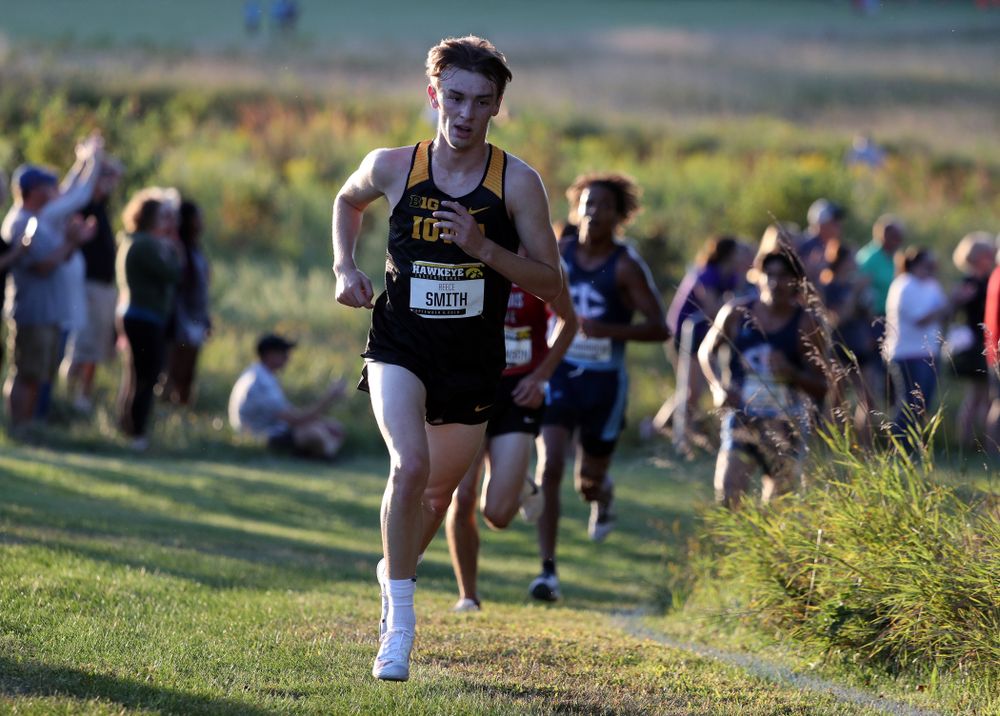 IowaÕs Reece Smith runs in the 2019 Hawkeye Invitational Friday, September 6, 2019 at the Ashton Cross Country Course. (Brian Ray/hawkeyesports.com)
