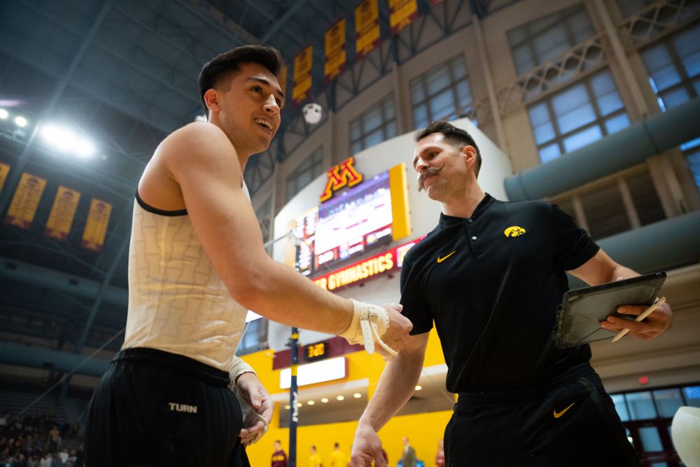 The Iowa Hawekeys against Minnesota and Penn State at the Maturi Pavilion Saturday, March 23, 2019 in Minneapolis, Minn. (C. Morgan Engel/Freelance)