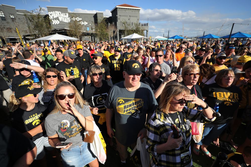The 2019 Outback Bowl Hawkeye Huddle Monday, December 31, 2018 at Sparkman Wharf in Tampa, FL. (Brian Ray/hawkeyesports.com)