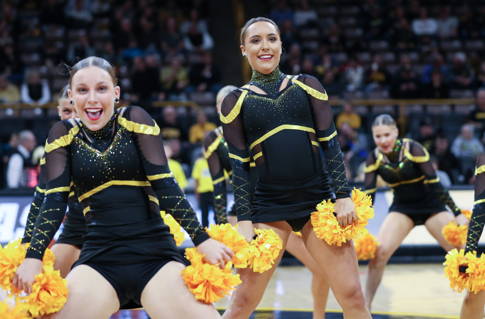 The Iowa Dance Team performs at halftime of the Iowa Hawkeyes game against North Florida Thursday, November 21, 2019 at Carver-Hawkeye Arena. (Brian Ray/hawkeyesports.com)