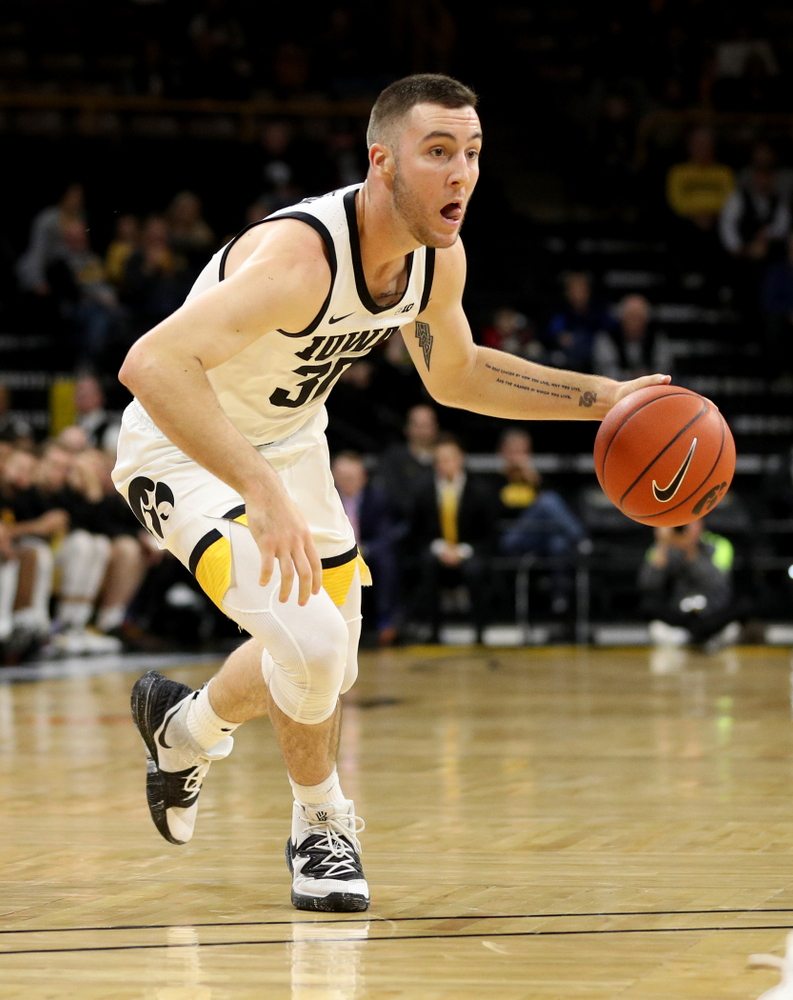 Iowa Hawkeyes guard Connor McCaffery (30) against North Florida Thursday, November 21, 2019 at Carver-Hawkeye Arena. (Brian Ray/hawkeyesports.com)