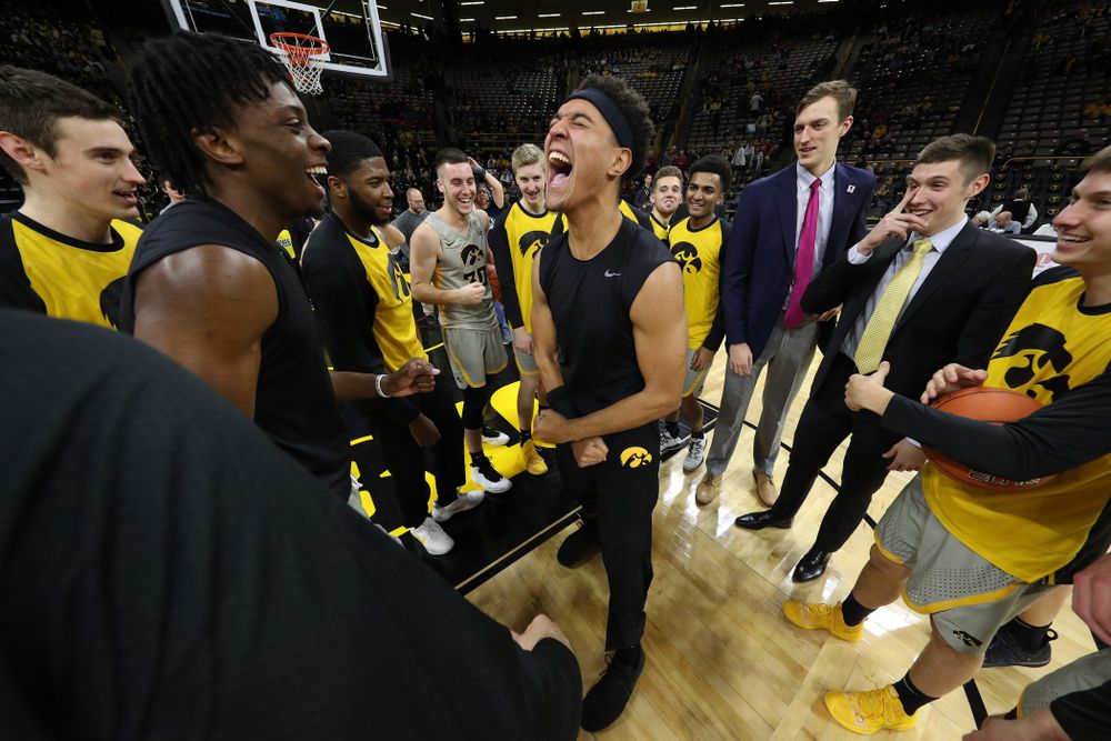 Iowa Hawkeyes forward Cordell Pemsl (35) against the Iowa State Cyclones in the Iowa Corn Cy-Hawk Series Thursday, December 6, 2018 at Carver-Hawkeye Arena. (Brian Ray/hawkeyesports.com)
