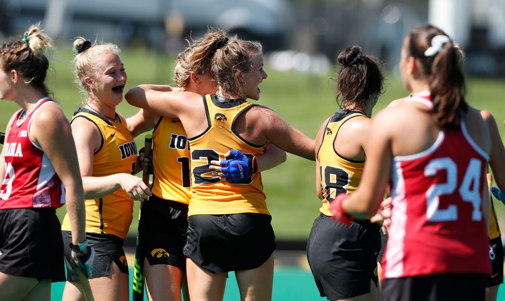 Iowa Hawkeyes Maddy Murphy (26) scores against Indiana Sunday, September 16, 2018 at Grant Field. (Brian Ray/hawkeyesports.com)