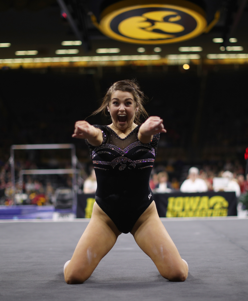 The Iowa Hawkeyes against the Iowa State Cyclones Friday, March 1, 2019 at Carver-Hawkeye Arena. (Brian Ray/hawkeyesports.com)