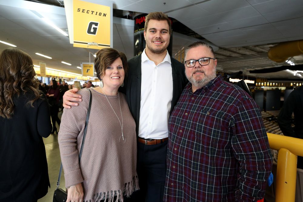 Iowa Football's Sam Brincks during the Fall Commencement Ceremony Saturday, December 15, 2018 at Carver-Hawkeye Arena. (Brian Ray/hawkeyesports.com)