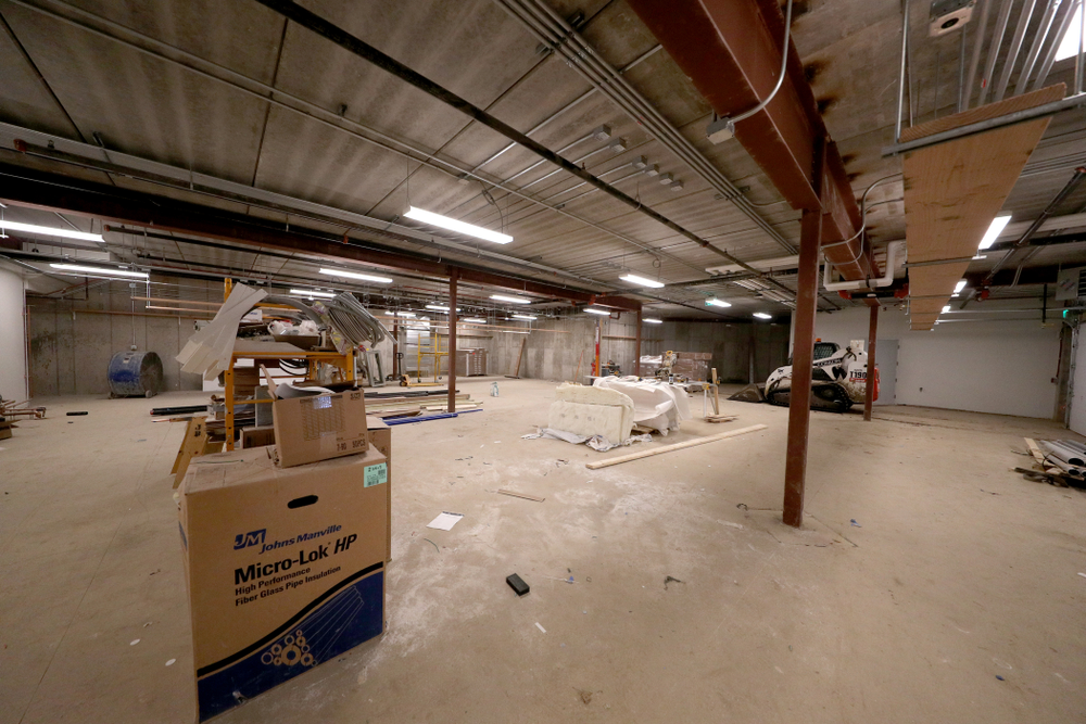 The golf cart storage garage of the Nagle Family Clubhouse Tuesday, January 28, 2020 at Finkbine Golf Course in Iowa City. (Brian Ray/hawkeyesports.com)