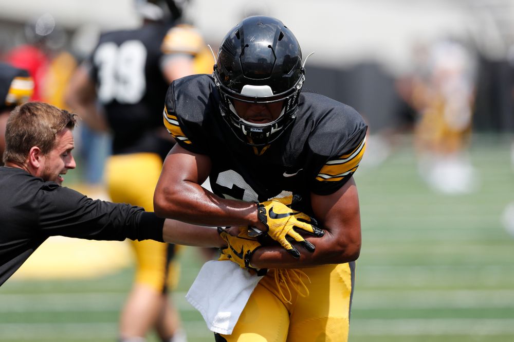 Iowa Hawkeyes running back Ivory Kelly-Martin (21) during Kids Day Saturday, August 11, 2018 at Kinnick Stadium. (Brian Ray/hawkeyesports.com)