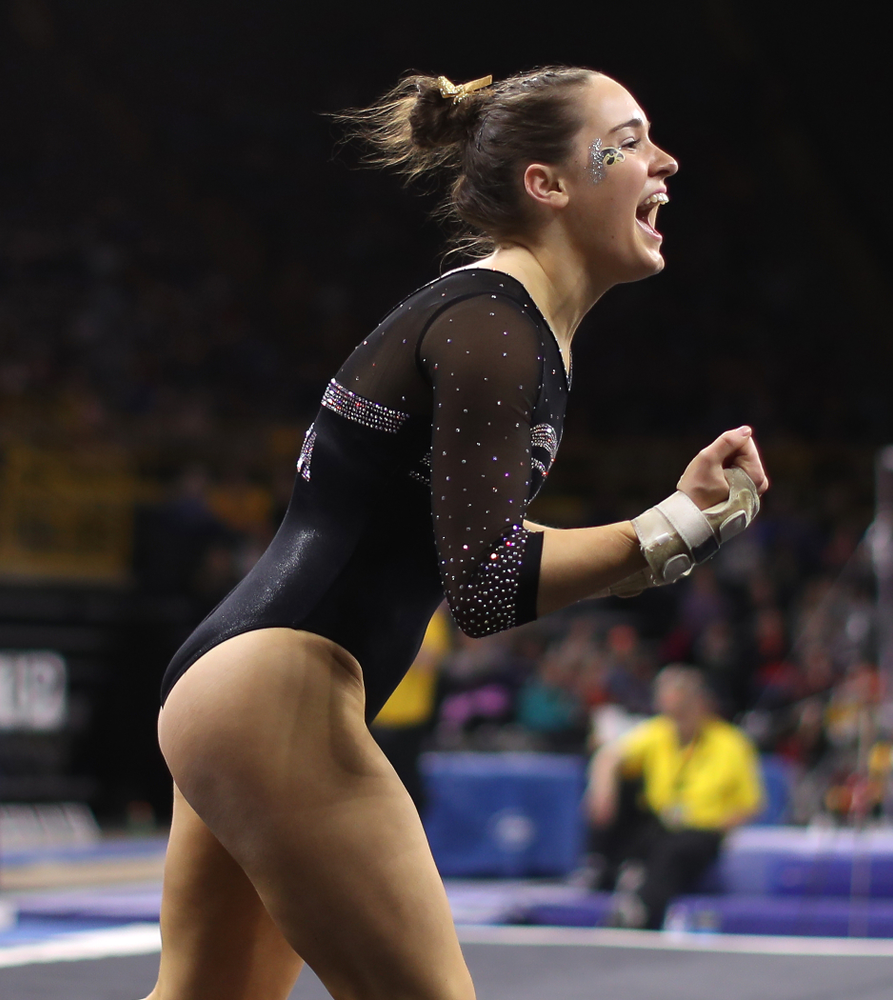 The Iowa Hawkeyes against the Iowa State Cyclones Friday, March 1, 2019 at Carver-Hawkeye Arena. (Brian Ray/hawkeyesports.com)