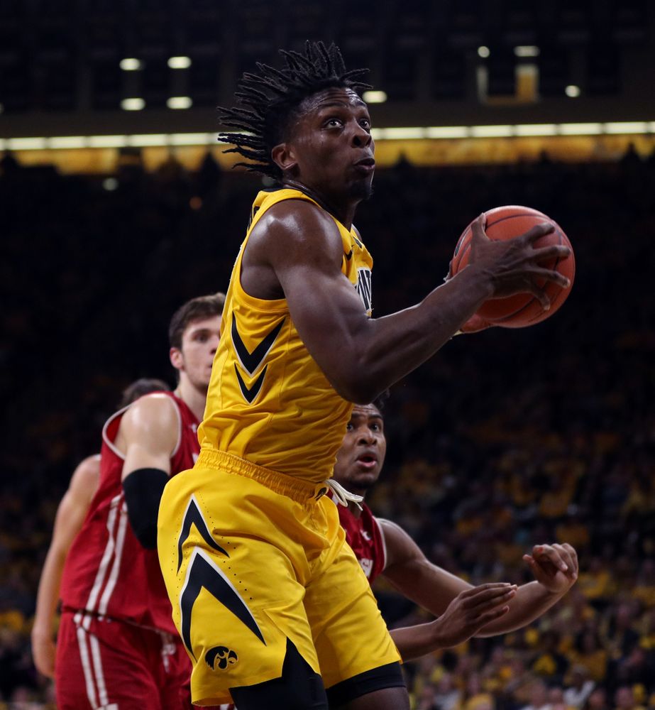 Iowa Hawkeyes forward Tyler Cook (25) against the Wisconsin Badgers Friday, November 30, 2018 at Carver-Hawkeye Arena. (Brian Ray/hawkeyesports.com)