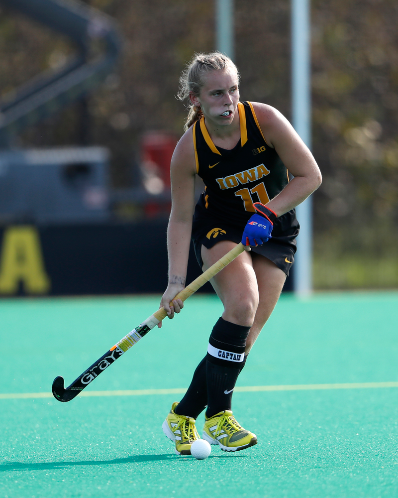 Iowa Hawkeyes Katie Birch (11) against the Penn Quakers Friday, September 14, 2018 at Grant Field. (Brian Ray/hawkeyesports.com)