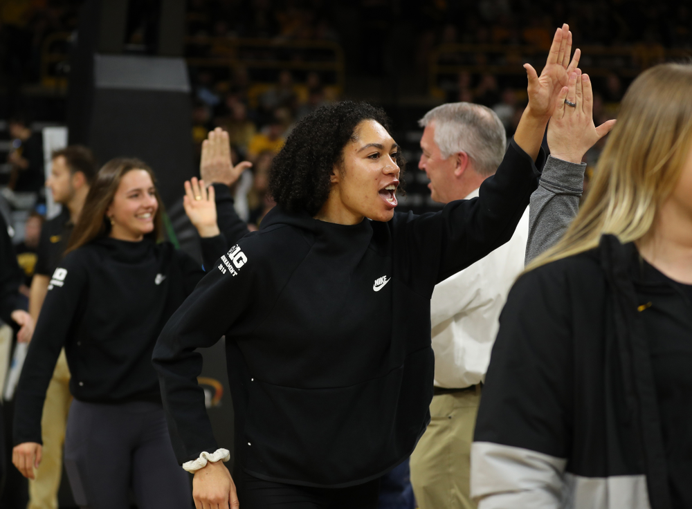Student Athletes are recognized by the Presidential Committee on Athletics at halftime of the Iowa Hawkeyes game against Penn State Saturday, February 29, 2020 at Carver-Hawkeye Arena. (Brian Ray/hawkeyesports.com)