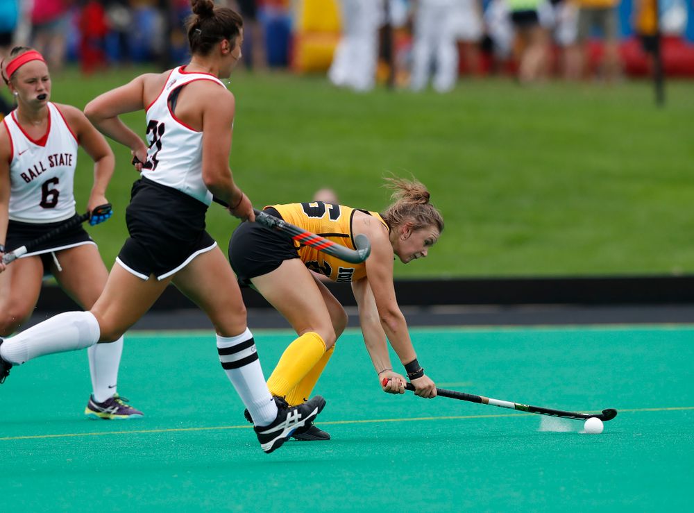 Iowa Hawkeyes Maddy Murphy (26) against Ball State Sunday, September 2, 2018 at Grant Field. (Brian Ray/hawkeyesports.com)