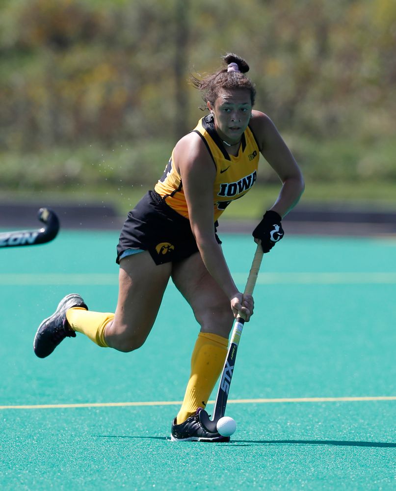 Iowa Hawkeyes Mya Christopher (18) against Indiana Sunday, September 16, 2018 at Grant Field. (Brian Ray/hawkeyesports.com)