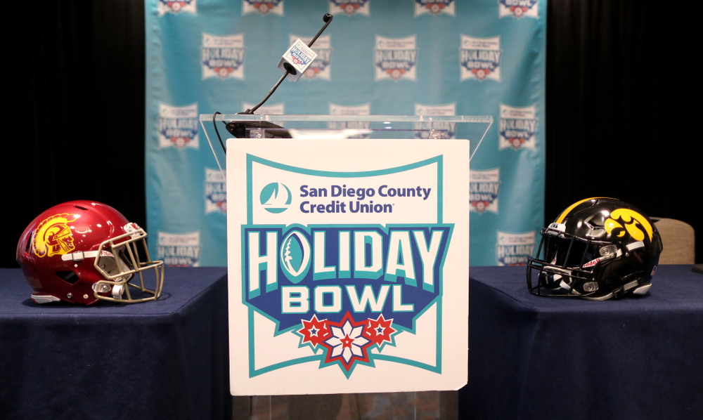 Press conference leading up to the Holiday Bowl Thursday, December 26, 2019 in San Diego. (Brian Ray/hawkeyesports.com)