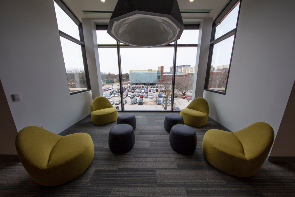 A study area Thursday, April 5, 2018 at the renovated Gerdin Athletic Learning Center. (Brian Ray/hawkeyesports.com)