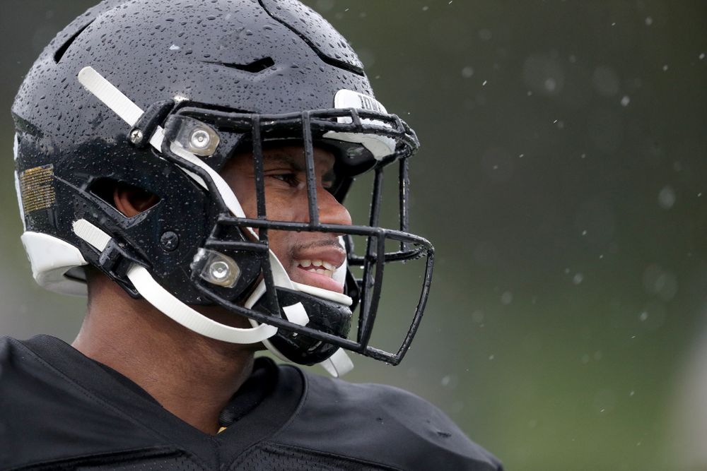 Iowa Hawkeyes wide receiver Ihmir Smith-Marsette (6) during practice Monday, December 23, 2019 at Mesa College in San Diego. (Brian Ray/hawkeyesports.com)