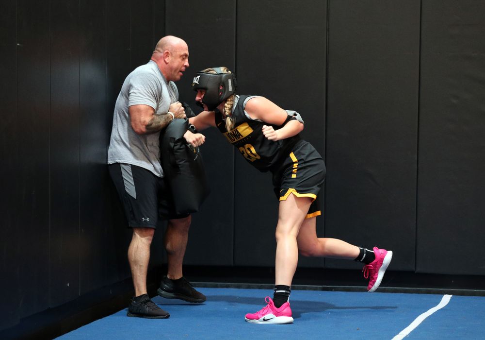 The Iowa WomenÕs Basketball Team participates in the The Program Wednesday, September 18, 2019 at Kinnick Stadium (Brian Ray/hawkeyesports.com)