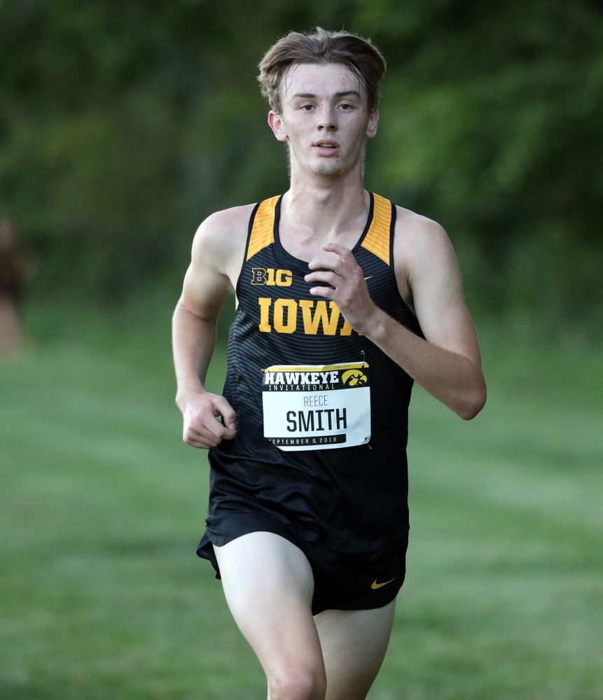 IowaÕs Reece Smith runs in the 2019 Hawkeye Invitational Friday, September 6, 2019 at the Ashton Cross Country Course. (Brian Ray/hawkeyesports.com)