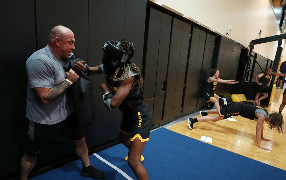 The Iowa WomenÕs Basketball Team participates in the The Program Wednesday, September 18, 2019 at Kinnick Stadium (Brian Ray/hawkeyesports.com)