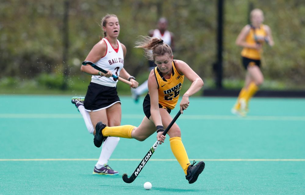 Iowa Hawkeyes Maddy Murphy (26) against Ball State Sunday, September 2, 2018 at Grant Field. (Brian Ray/hawkeyesports.com)