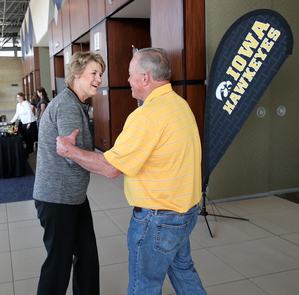 Lisa Bluder -- Hawkeye Fan Event at the Quad-Cities Waterfront Convention Center in Bettendorf, Iowa, on May 15, 2019.