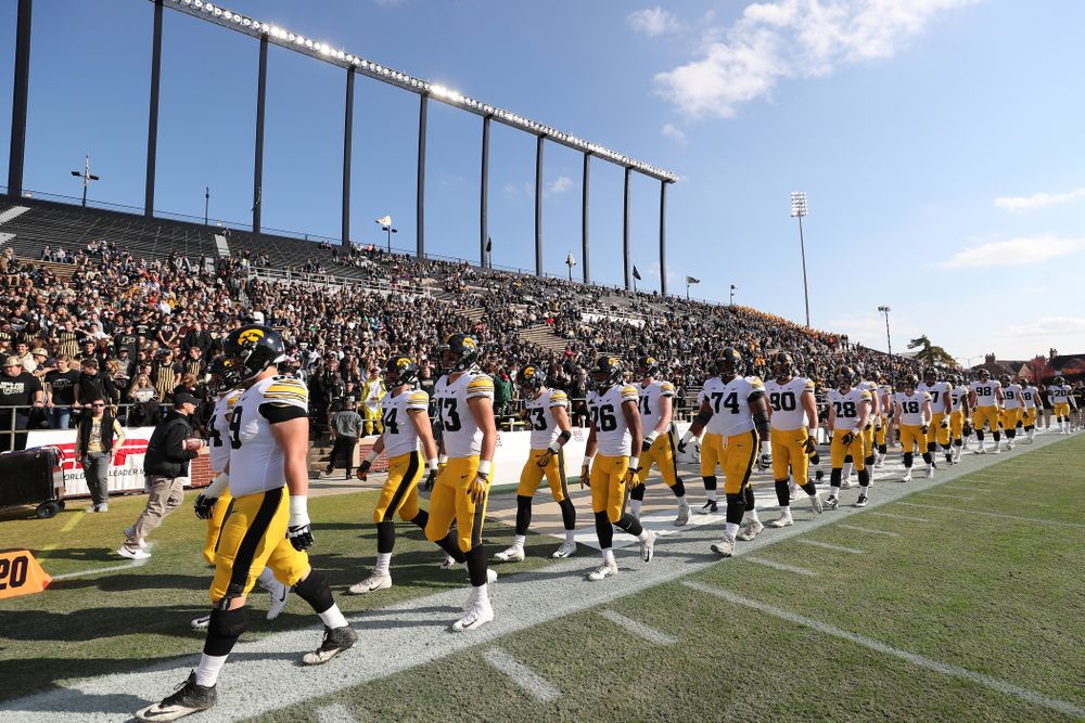 The Iowa Hawkeyes against the Purdue Boilermakers Saturday, November 3, 2018 Ross Ade Stadium in West Lafayette, Ind. (Brian Ray/hawkeyesports.com)