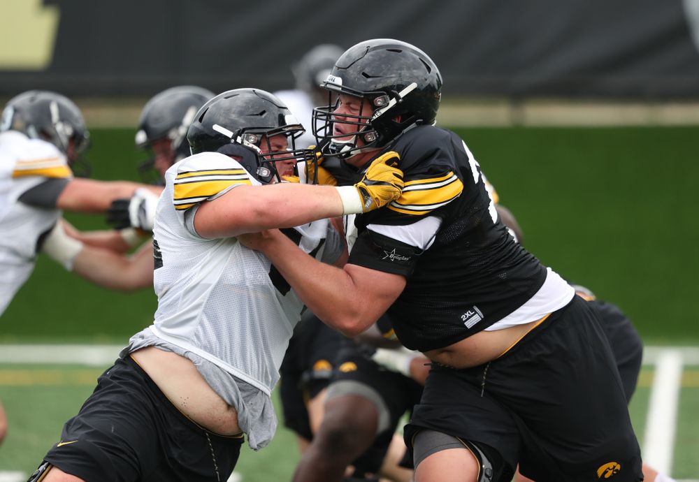 during practice No. 4 of Fall Camp Monday, August 6, 2018 at the Hansen Football Performance Center. (Brian Ray/hawkeyesports.com)