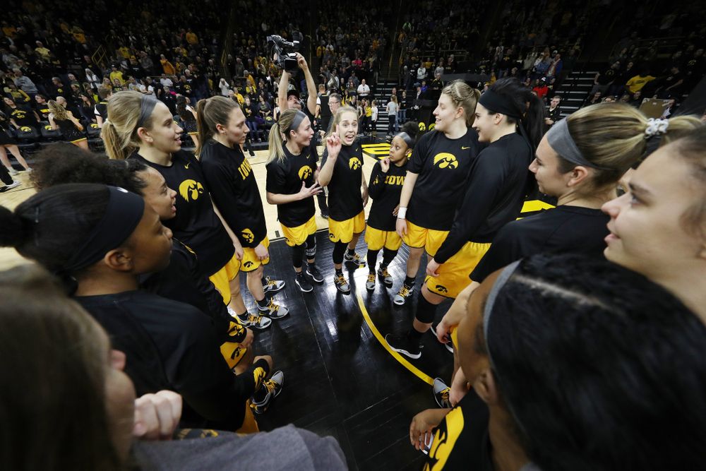 Iowa Hawkeyes guard Kathleen Doyle (22) against the Northwestern Wildcats Sunday, March 3, 2019 at Carver-Hawkeye Arena. (Brian Ray/hawkeyesports.com)